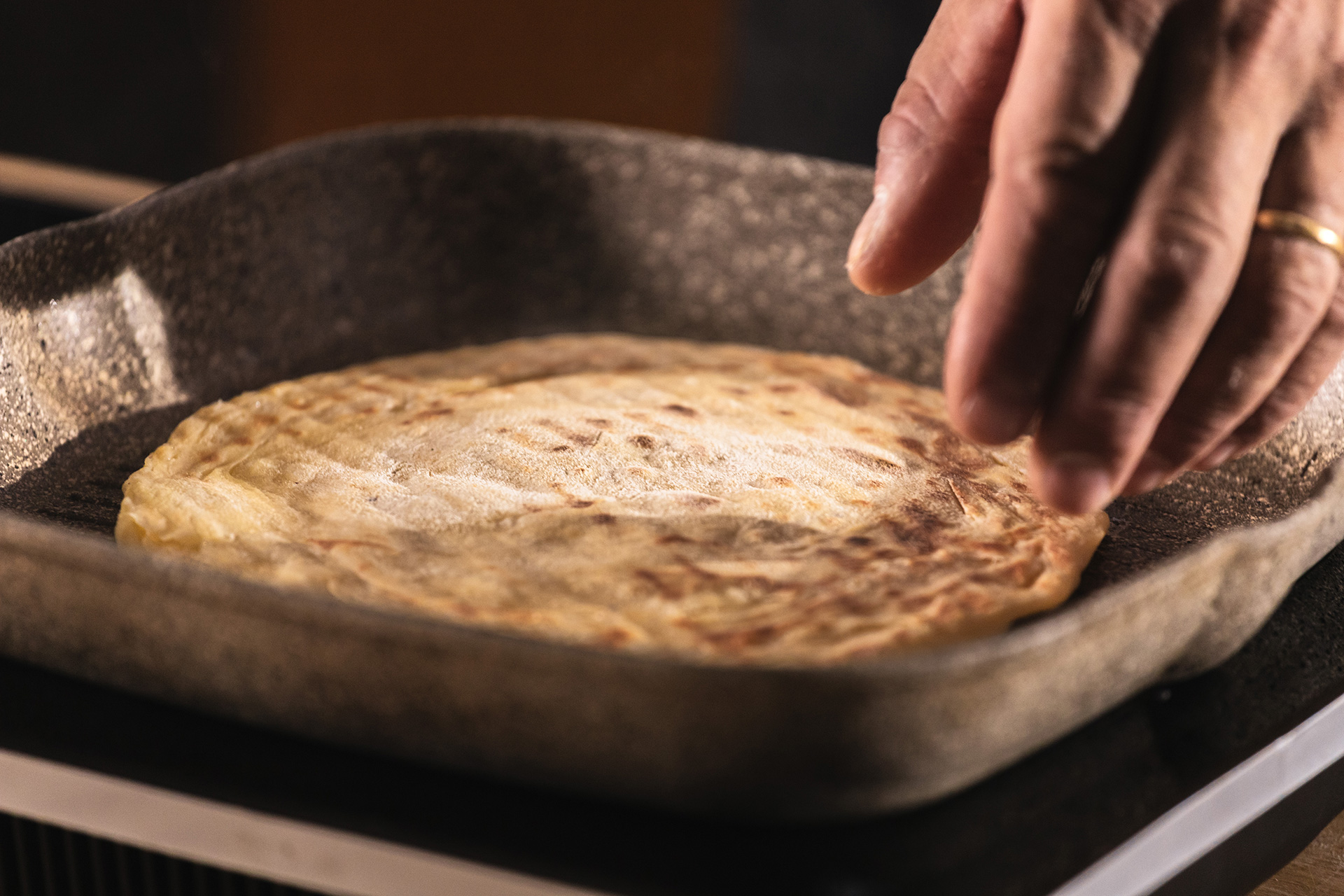 crostolo pasta vadese cotto in padella